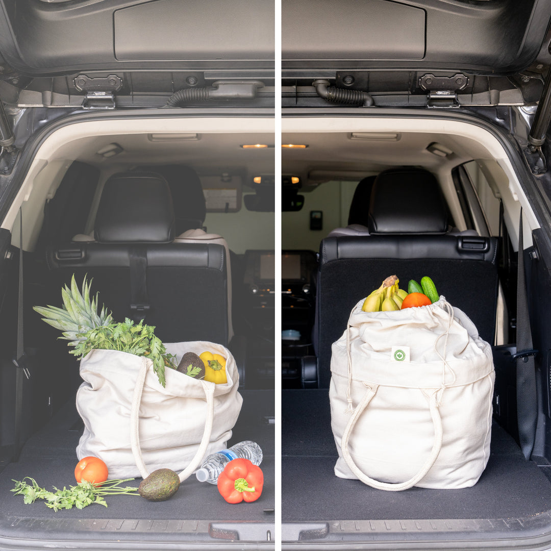 Organic Cotton Canvas Drawstring Tote, 70 lbs.