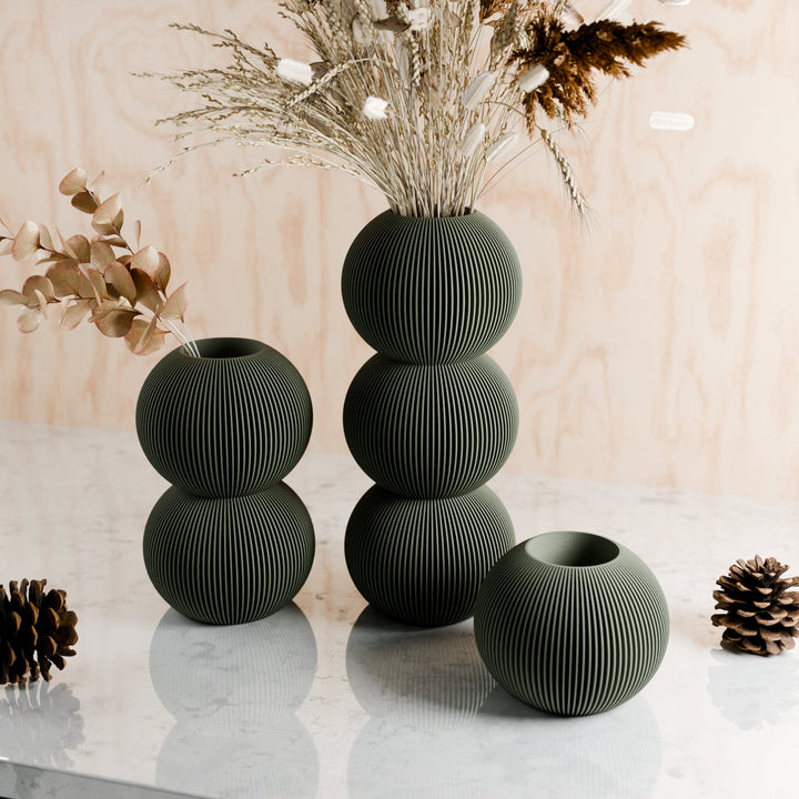 Biodegradable BioPlastic Bubble Vase Decor, 3 Ct.