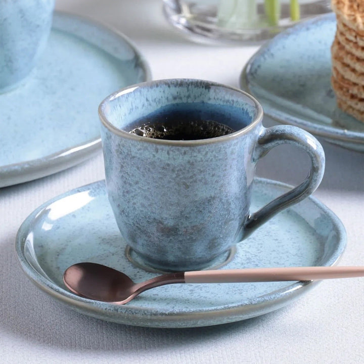 Non-Toxic Ceramic Cup &amp; Saucer Dinnerware Set, 6 Ct.