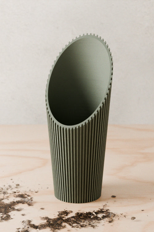 Handcrafted Cylindrical Gardening Soil Scoop, 3.2" x 7.5"