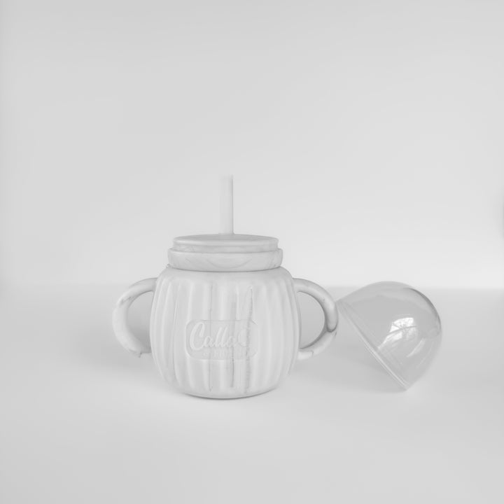 Non-Toxic Silicone Toddler Sippy Cup with Handles, 7 oz.