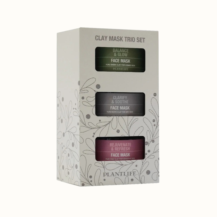 Vegan Volcanic Clay Skin Care Mask Set, 3 Ct.