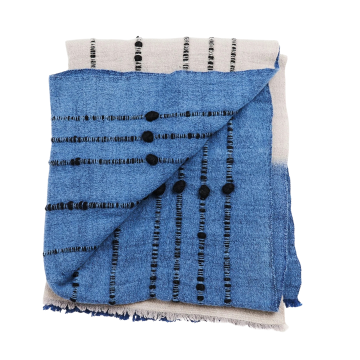 Handcrafted Merino Throw Blanket, 43" x 83"