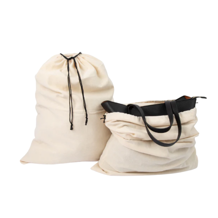 Organic Cotton Dust-Proof Drawstring Storage Bags, 3 Ct.