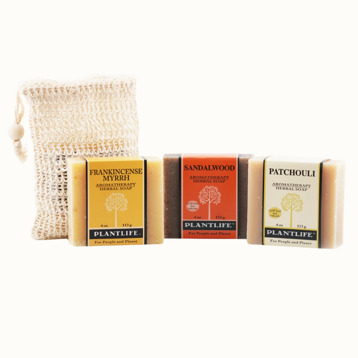 Organic Essential Oil Bar Soap Gift Set Bundle