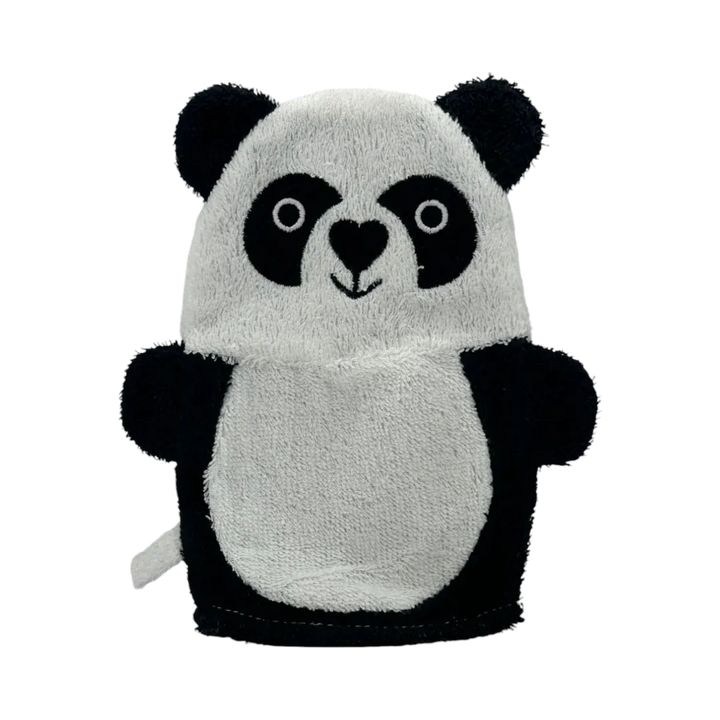 Panda Cotton Ramie Bathing Mitt