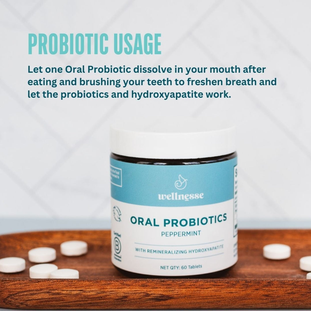 Non-Toxic Hydroxyapatite Probiotic Oral Care Tablets