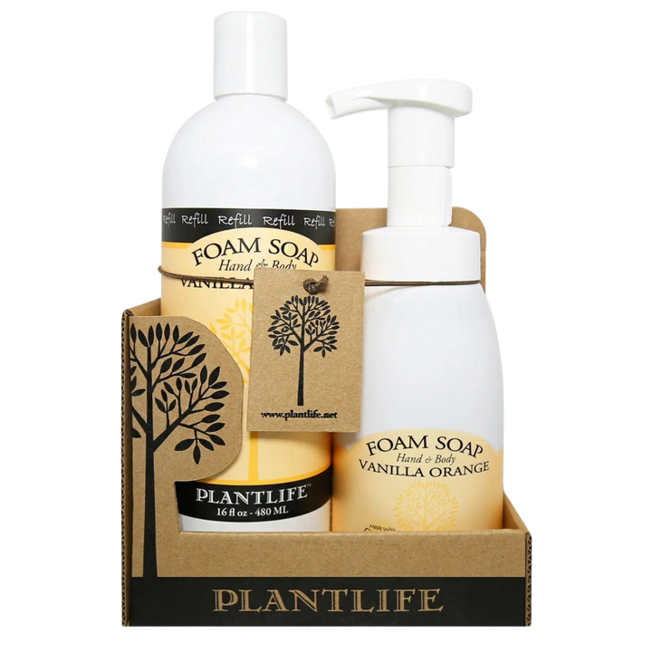 Vegan Foaming Hand &amp; Body Soap, 8.5 + 16 oz., 2 Ct.