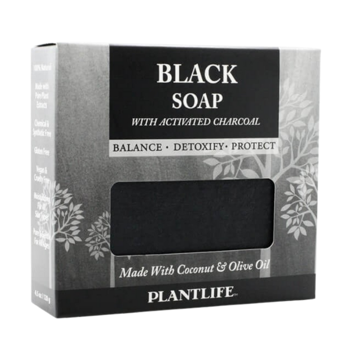 Vegan Activated Charcoal Deep-Cleanse Bar Soap, Black