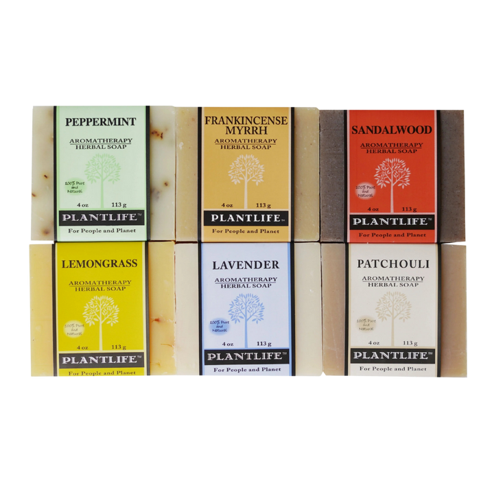 Vegan Essential Oil Aromatherapy Bar Soap, 6 Ct.