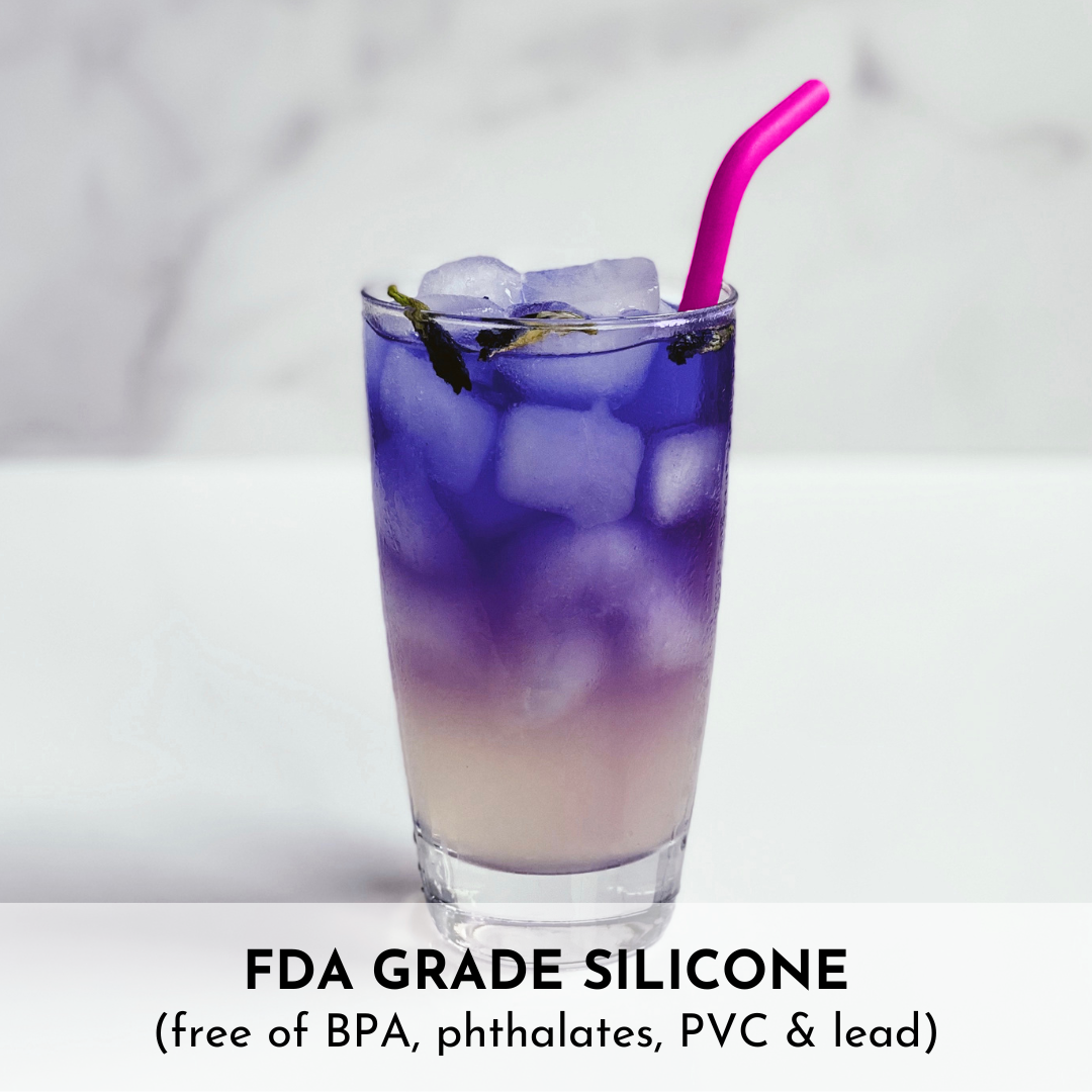BPA-Free Silicone Adjustable Straw with Travel Case