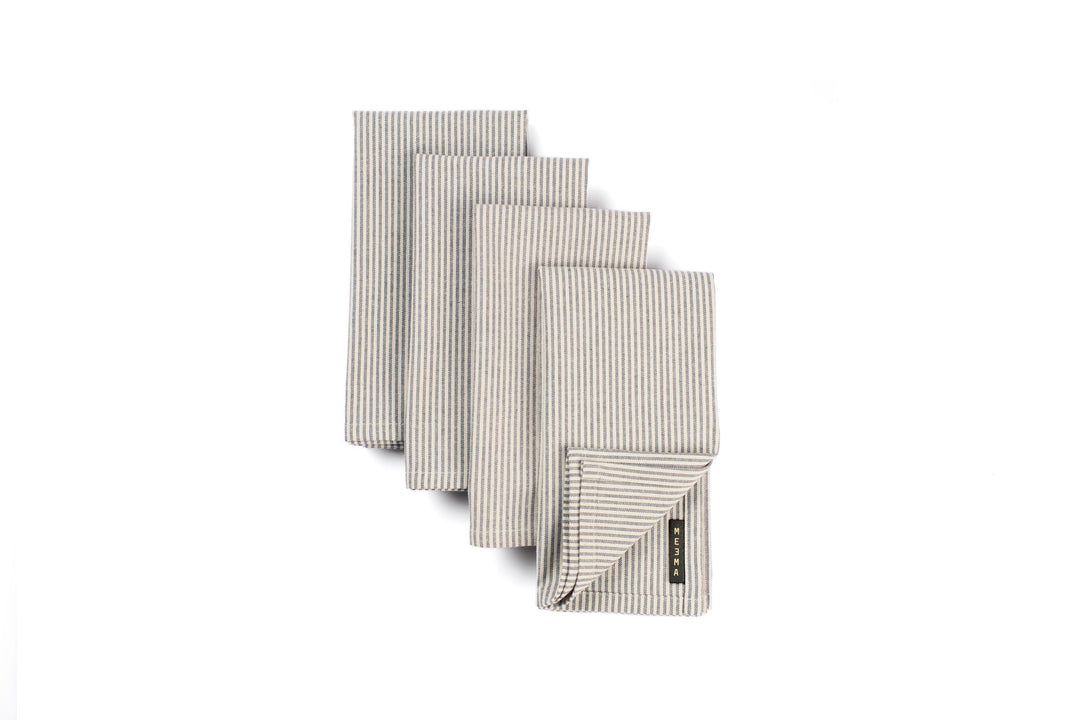Upcycled Cotton Cloth Table Napkins, 18" x 18", 4 Ct.