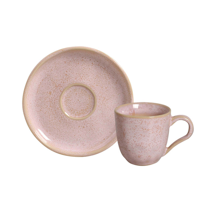 Non-Toxic Ceramic Cup &amp; Saucer Dinnerware Set, 6 Ct.