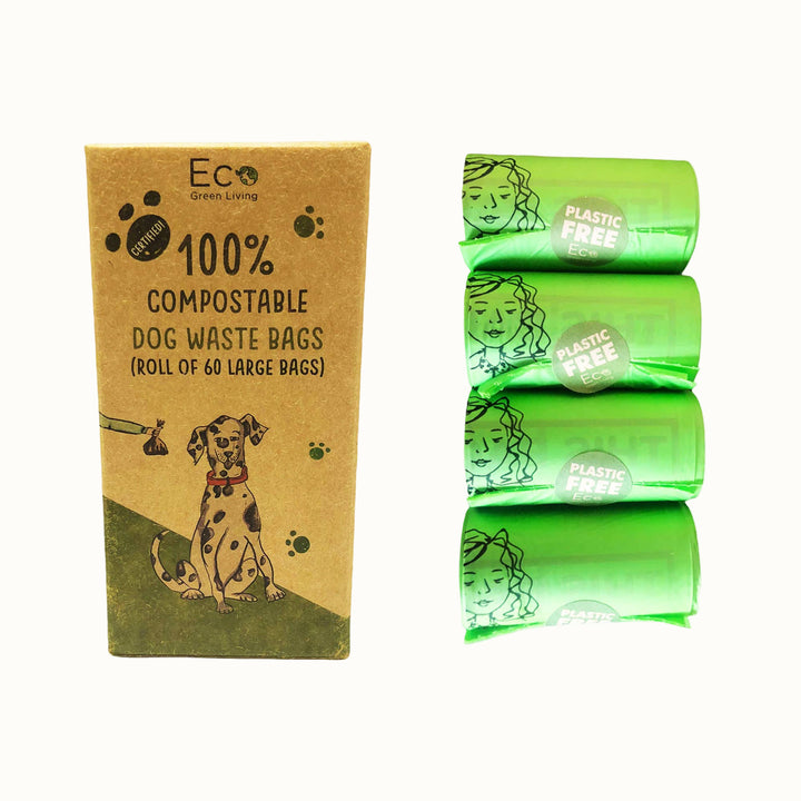 Compostable Corn Starch Dog Waste Bags, 60 Ct.