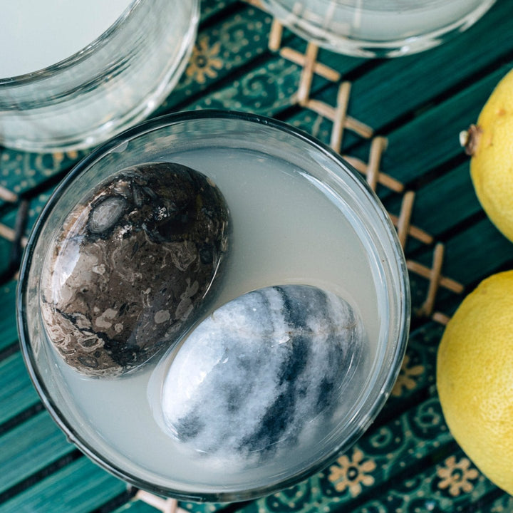 Handcrafted Natural Stone Beverage Chillers, 4 Ct.