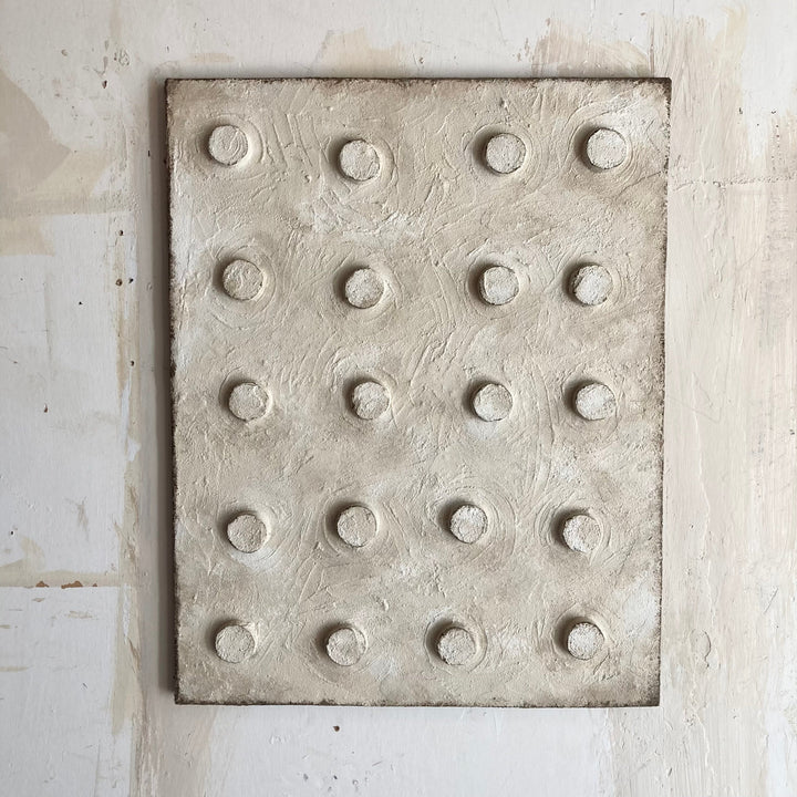 Handcrafted Patina Dot Wall Sculpture, 22" x 28"