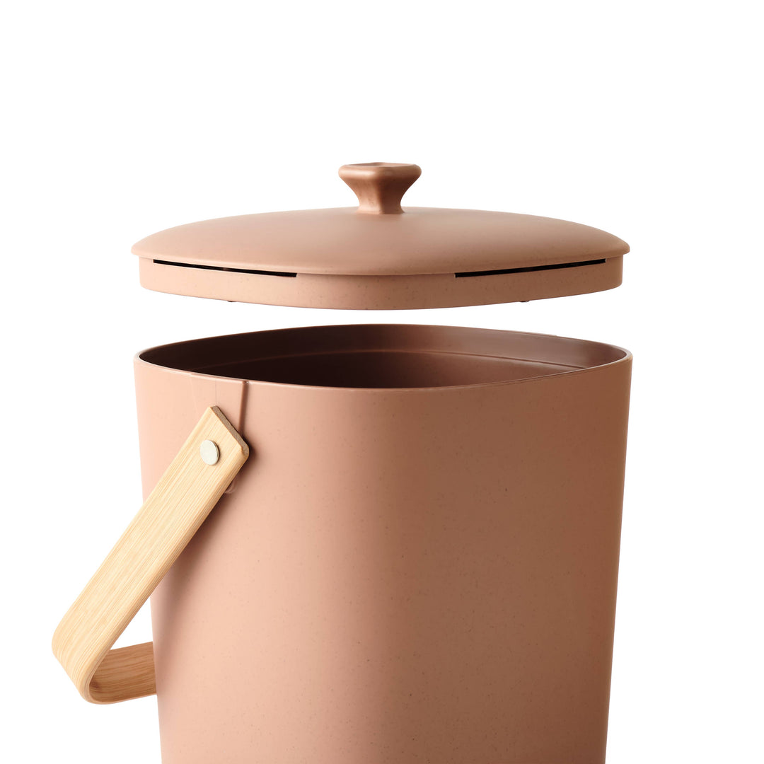 Compostable Bioplastic Kitchen Compost Bin, 7" x 8.75"
