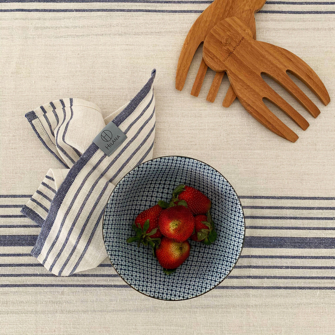 Recycled Cotton Tablecloth &amp; Napkin Set, Taupe, 13 Ct.