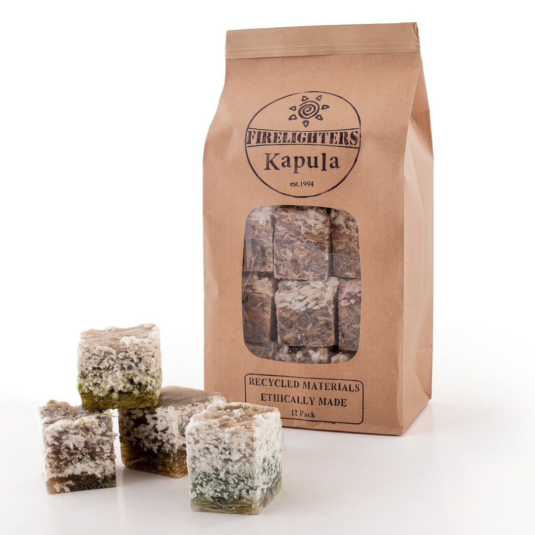 Recycled Wax &amp; Wood Handcrafted Firelighters, 12 Ct.