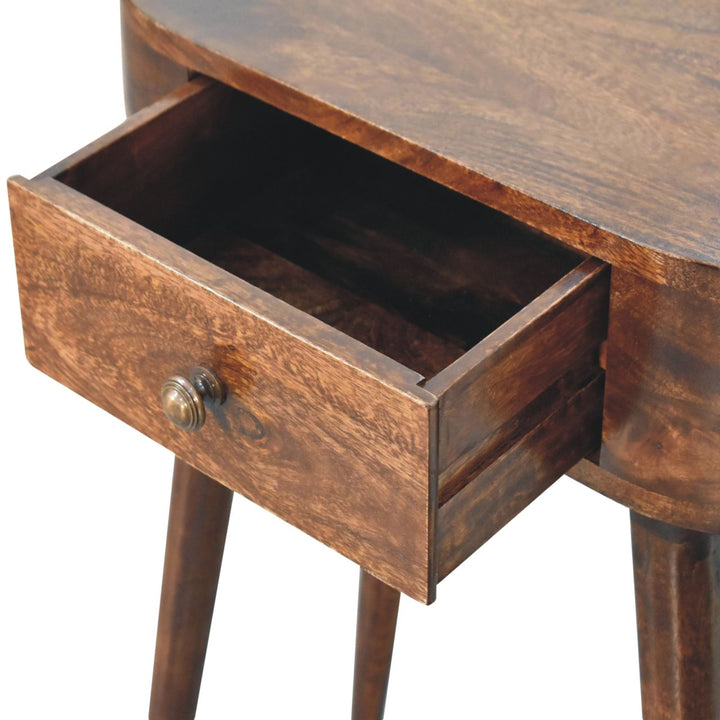 Biodegradable Mango Wood Console, Walnut