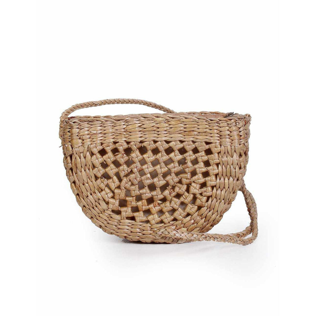 Handwoven Water Hyacinth Shoulder Bag