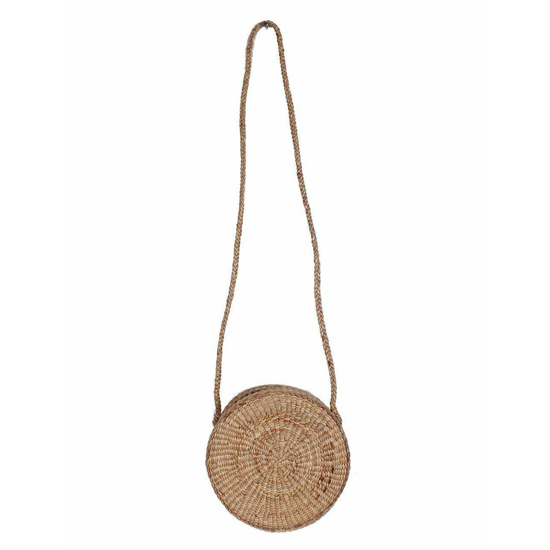 Handwoven Water Hyacinth Shoulder Bag