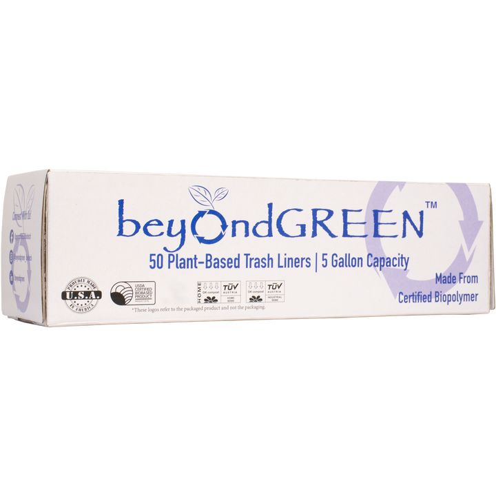 Biodegradable Plant-Based 5 Gal. Liner Bags, 50 Ct.