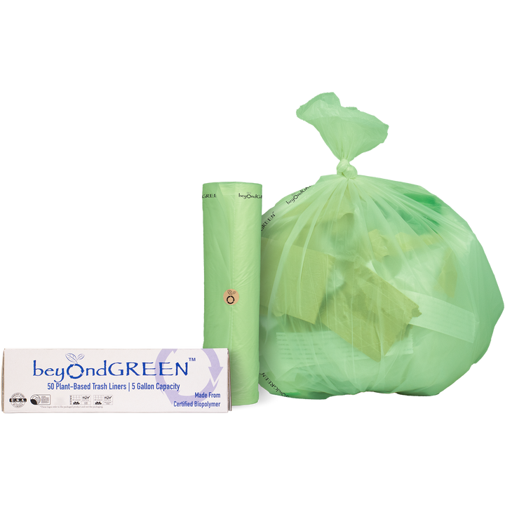 Biodegradable Plant-Based 5 Gal. Liner Bags, 50 Ct.