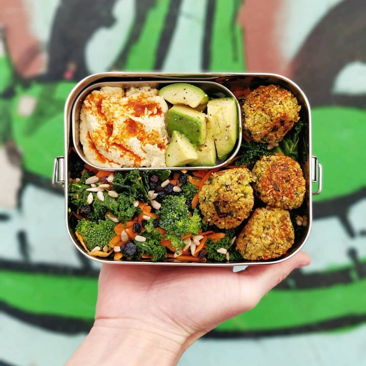 Plastic-Free 18/8 Stainless Steel Food Storage Box, 24 oz.