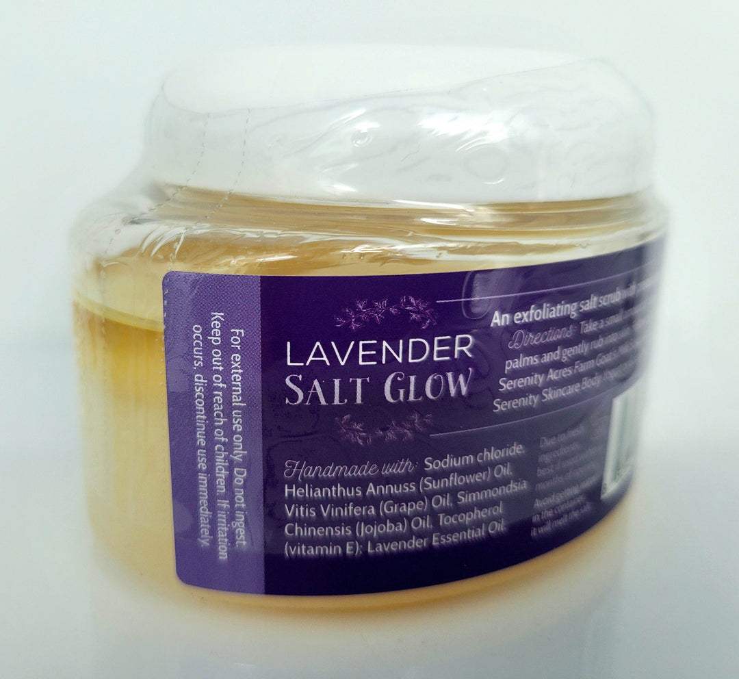 Handcrafted Lavender Sea Salt Exfoliating Body Scrub