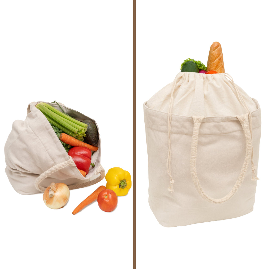 Organic Cotton Canvas Drawstring Tote, 70 lbs.