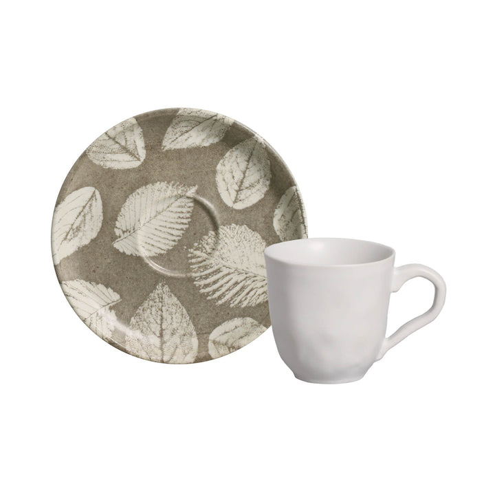 Non-Toxic Ceramic Cup &amp; Saucer Dinnerware Set, 6 Ct.