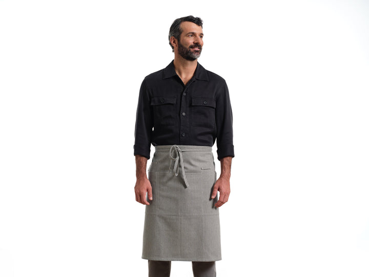 Upcycled Denim Bistro Apron, Adjustable, 25" x 32"