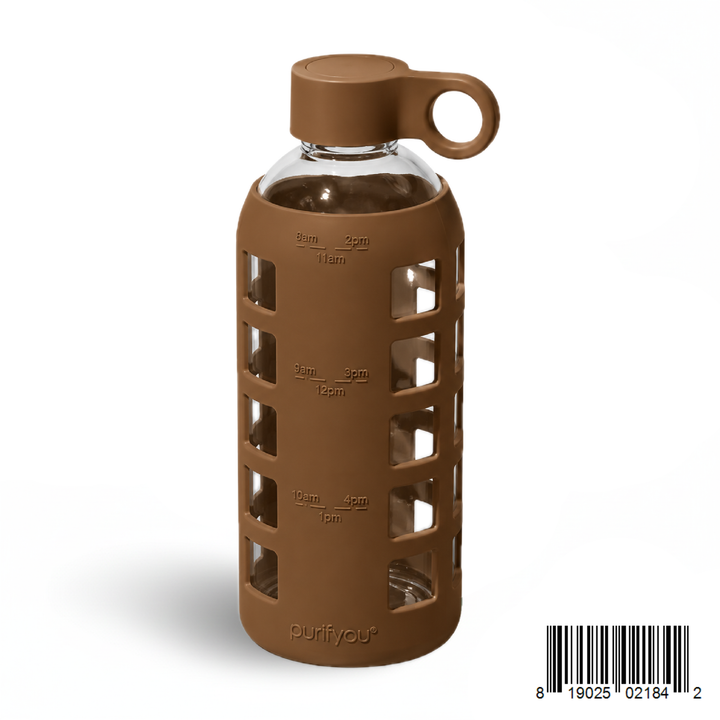 Wide-Mouth Glass Water Bottle
