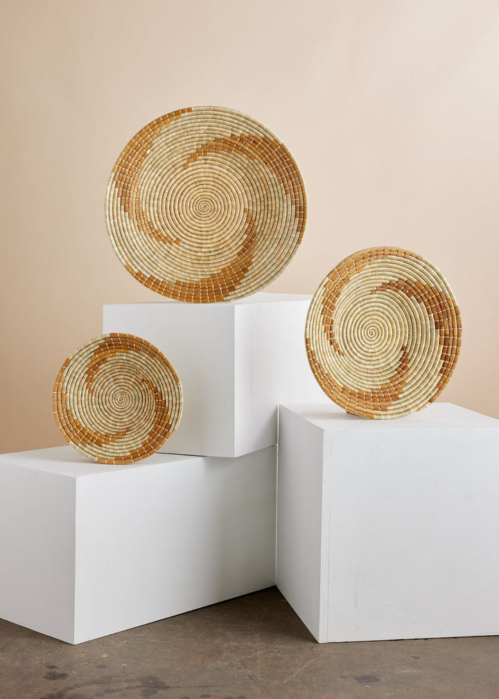 Upcycled Banana Bark Handwoven Wall Basket