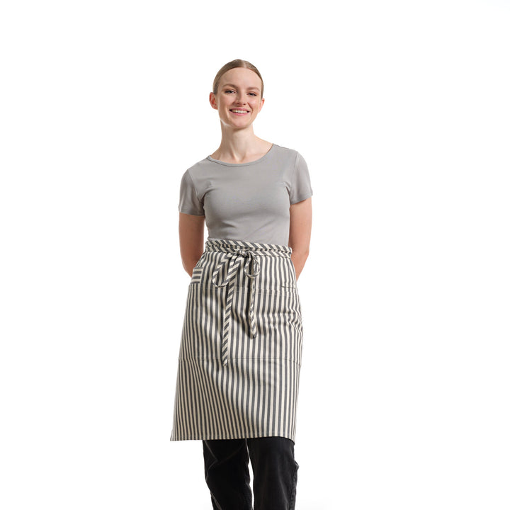 Upcycled Denim Bistro Apron, Adjustable, 25" x 32"