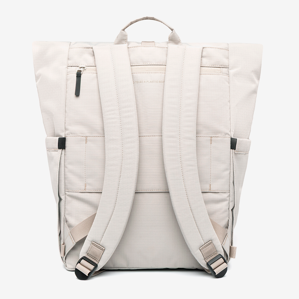 Vegan RPET Roll Backpack, Fossil