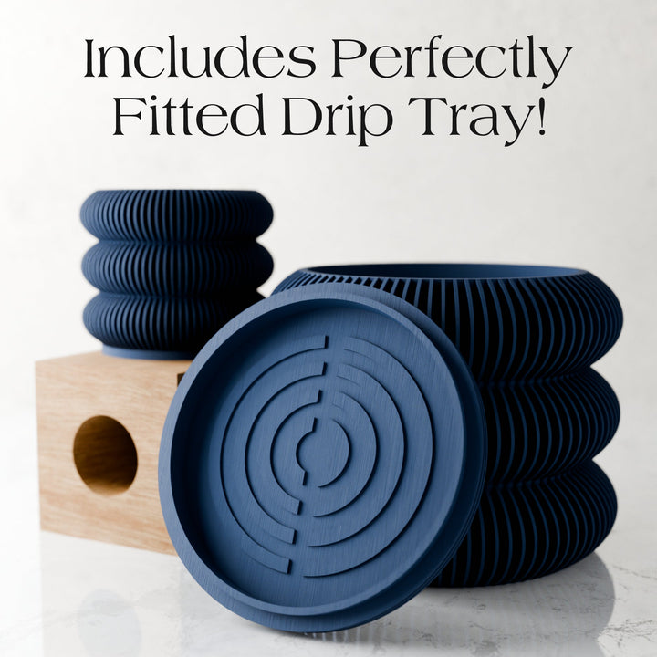 Biodegradable Plant-Based Bubble Planter, Ribbed Decor