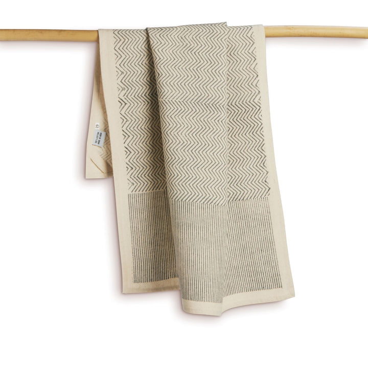 Fair Trade Hand Block Printed Kora Cotton Towels, 2 Ct.