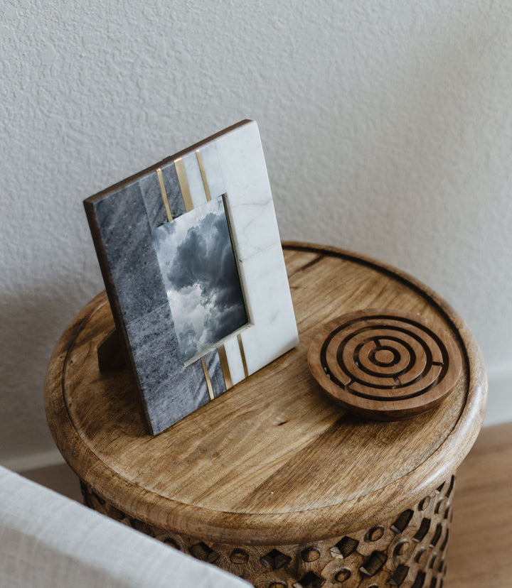 Handcrafted Marble Picture Frame, 4" x 6"