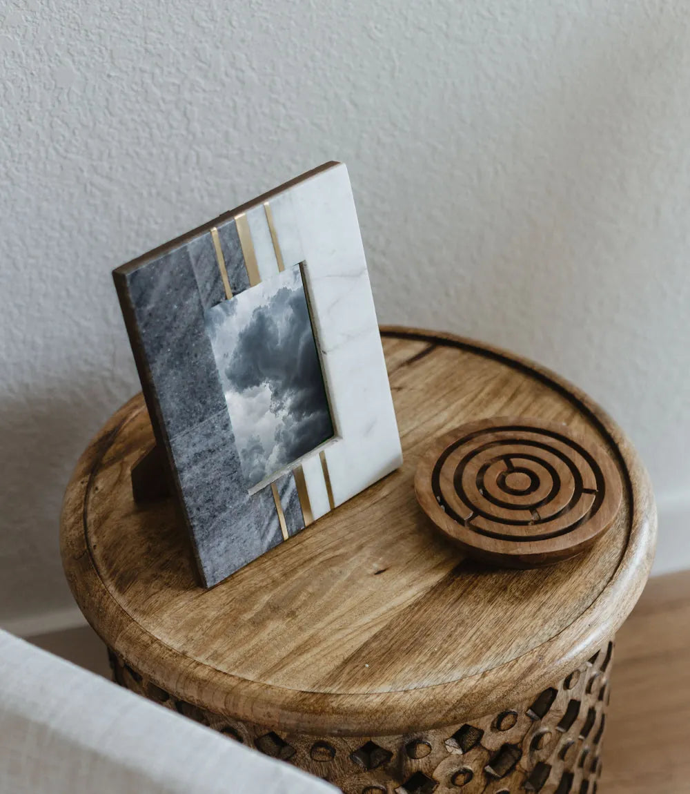 Sammita Carved Marble Picture Frame