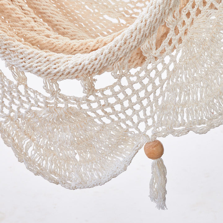 Handcrafted Natural Cotton Hammock Swing Chair