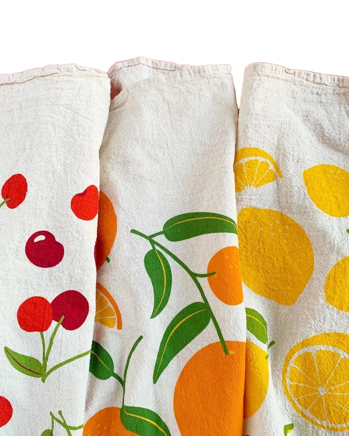 Fruit Stand Cotton Dish Towel Set