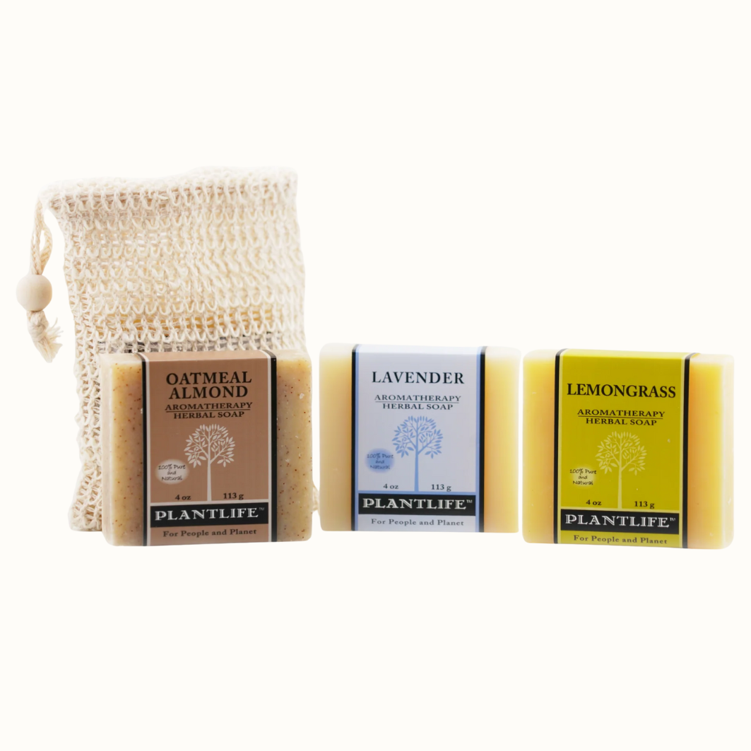 Organic Essential Oil Bar Soap Gift Set Bundle