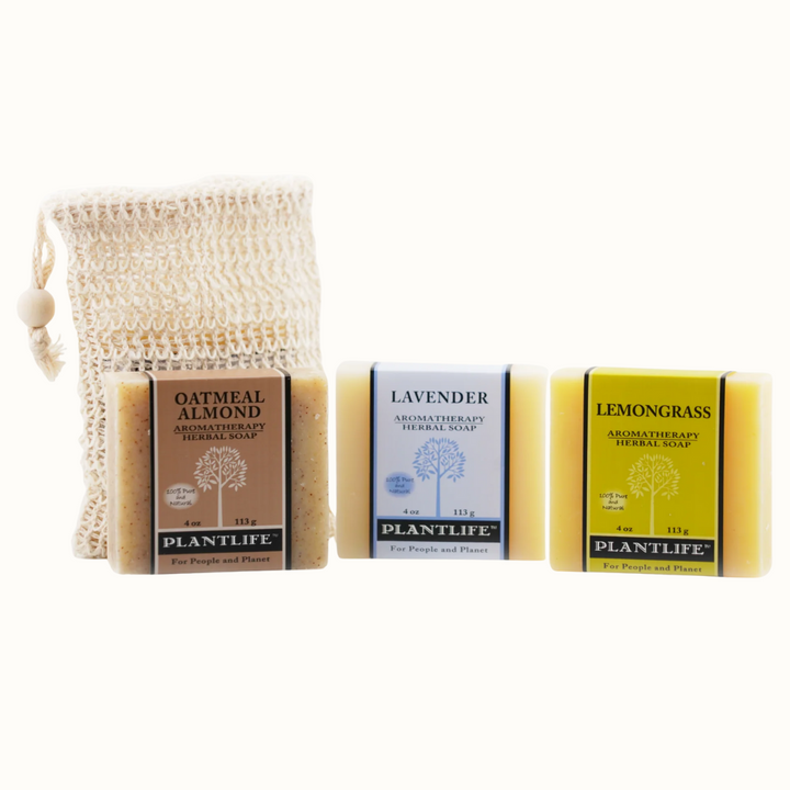 Organic Essential Oil Bar Soap Gift Set Bundle