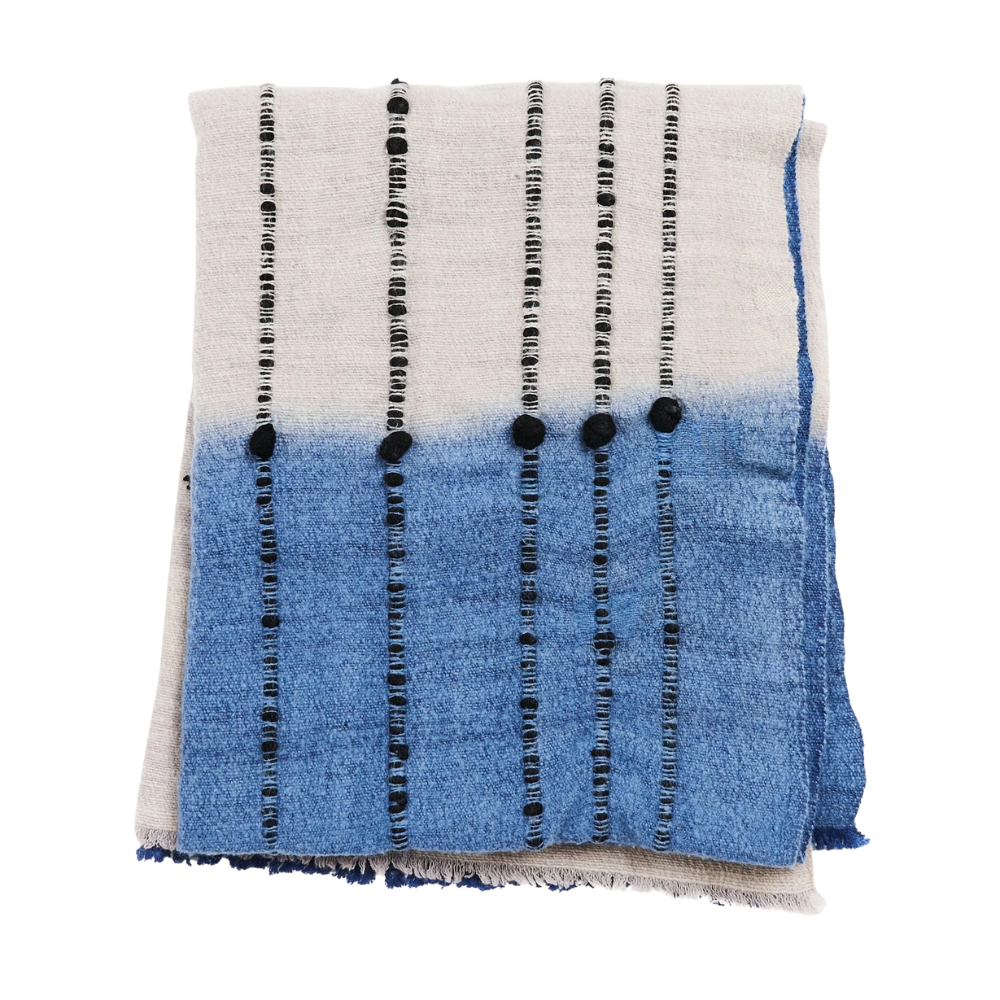 Handcrafted Merino Throw Blanket, 43" x 83"