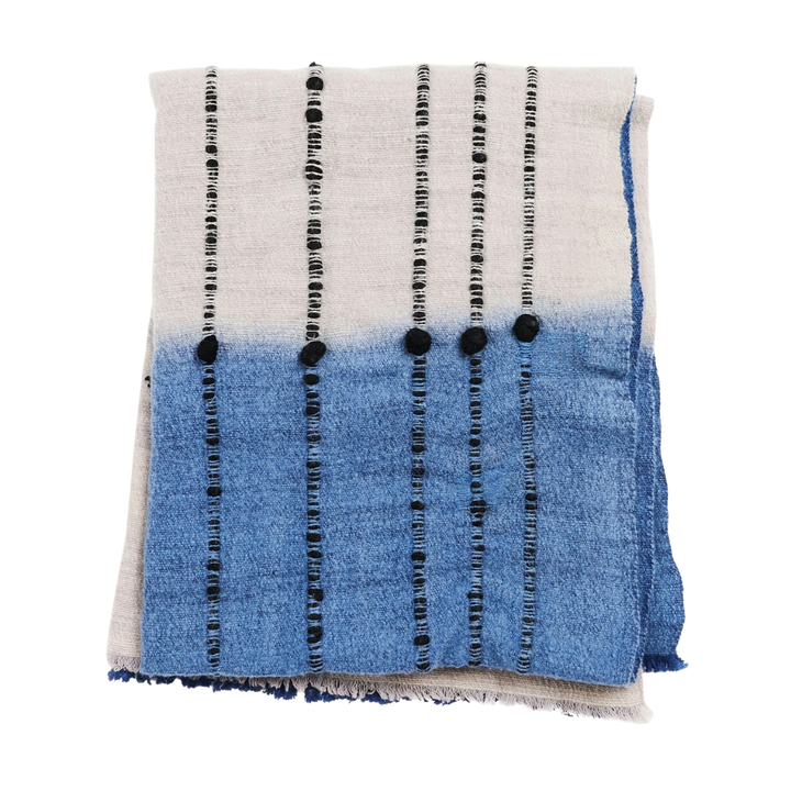 Handcrafted Merino Throw Blanket, 43" x 83"