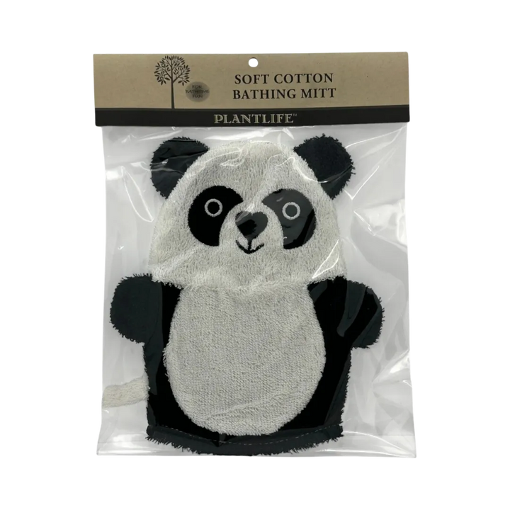 Panda Cotton Ramie Bathing Mitt