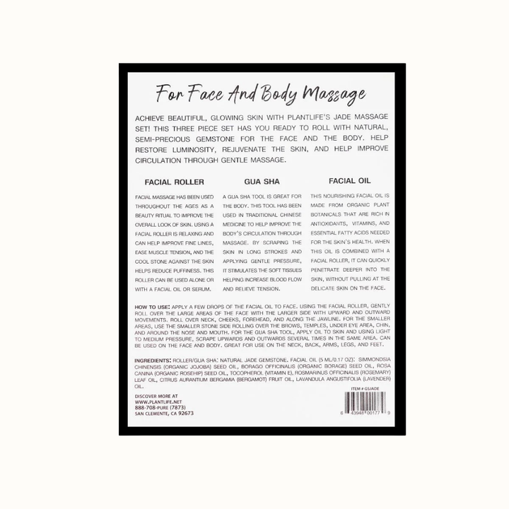 Pure Jade Face &amp; Body Skin Care Massage Set, 3 Ct.