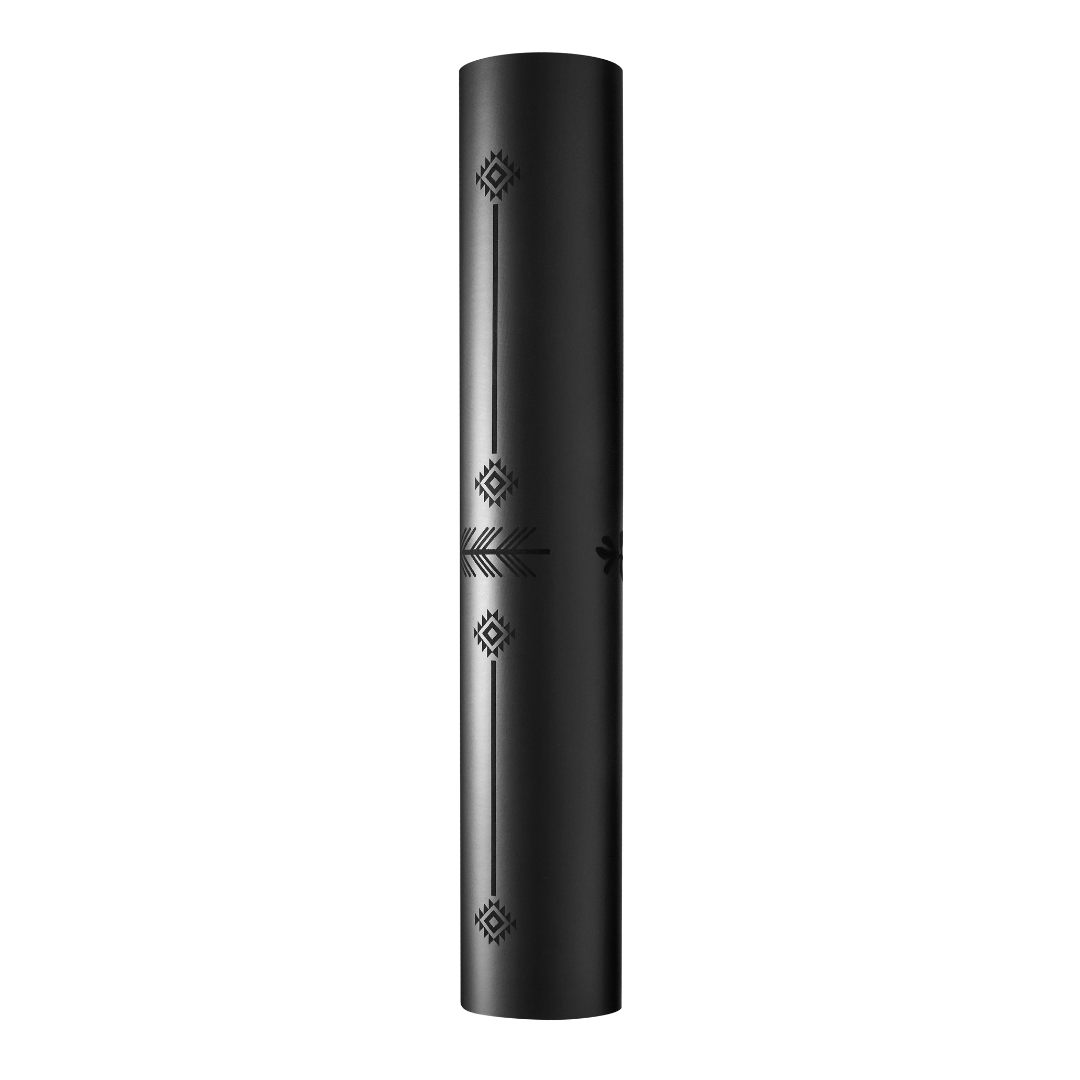 Fair Trade Natural Rubber Yoga Mat, Black 72"